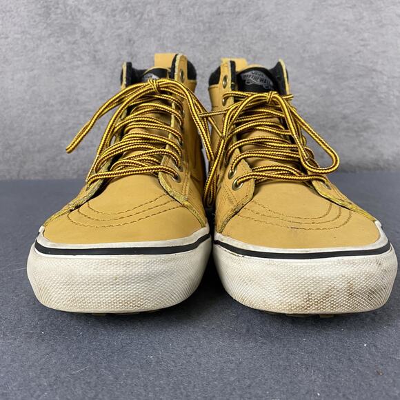 Vans Sk8-Hi MTE Shoes Mens Size 6 Wheat Yellow High Top Skateboard Winter Boots - Picture 2 of 14